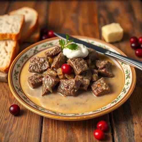 Czech Svíčková - Braised Beef & Creamy Sauce Recipe